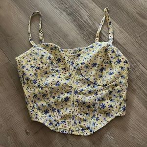 Shein Floral Crop Top (Size Small)
